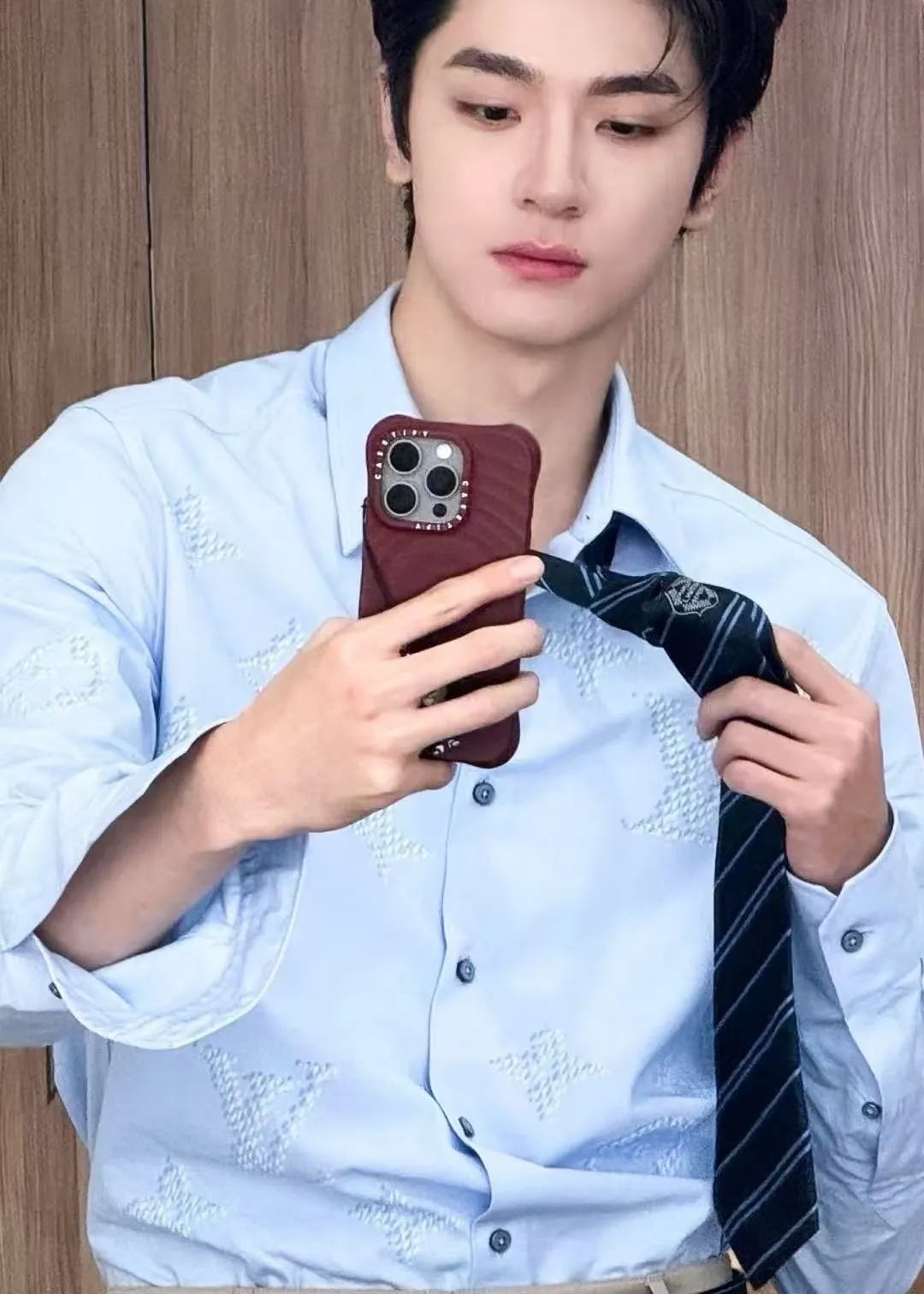 Louis Vuitton/Louis Vuitton dark pattern old flower lapel shirt